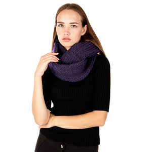 WOOL AND THE GANG DARK BLUE SCARF | WOMENS SIZE 140Z13